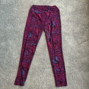 Lularoe multicolored striped leggings